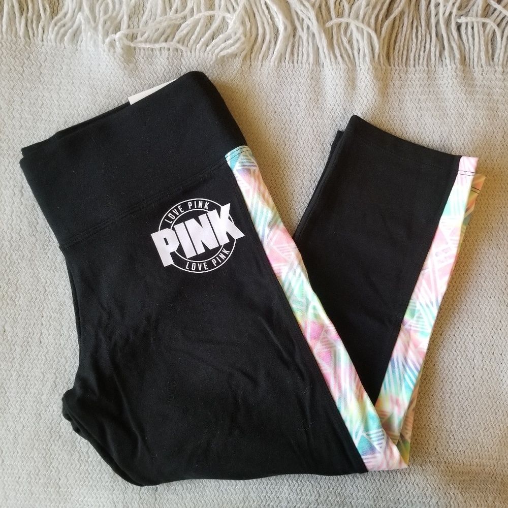 PINK Flat Crop Leggings